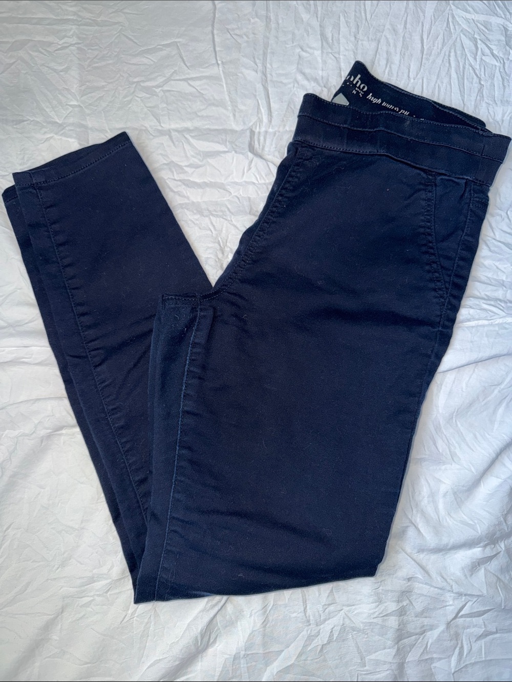 New York & Company Soho Navy Skinny Ponte Pants